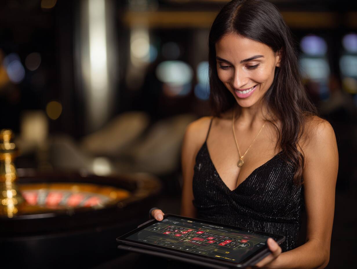 Ywkk – Immersive live casino games with real dealers A friendly professional male dealer smiling while hosting a live blackjack game in the Ywkk live casino studio.